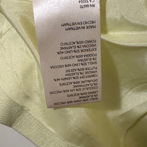 Gorgeous worn once linen Anthropologie Light Green Blazer size 16 - Picture 3 of 6